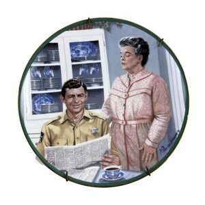 Vintage Hamilton Collection Andy Griffith Aunt Bee's Kitchen Plate Made In USA